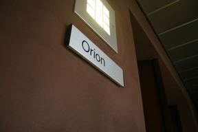 Orion meeting room sign